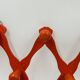 Vintage orange accordion coat rack