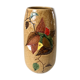 Vase ancien en céramique, barbotine années 30-40