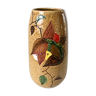 Vase ancien en céramique, barbotine années 30-40