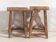 Tabourets asiatiques anciens (vers 1900). Ensemble de deux pièces
