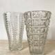 70s glass vase, 30 cm