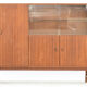 Scandinavian teak living buffet forming a showcase
