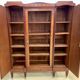 Bibliothèque époque art déco en placage de bois précieux et marqueterie