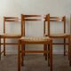 Chaises de salle à manger vintage italiennes rustiques modernes par Snaidero, années 1970, ensemble de 5