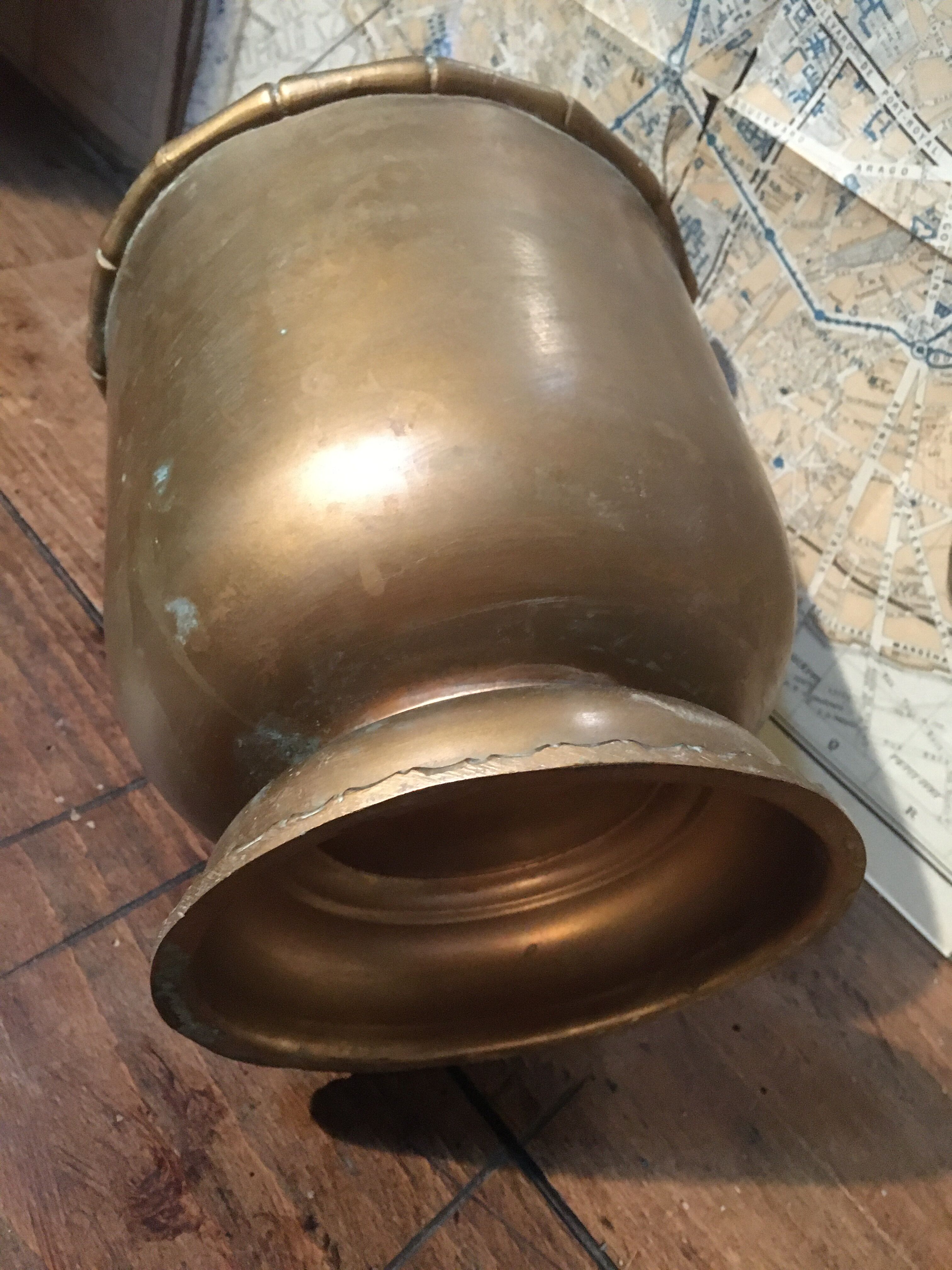 Brass pot cover