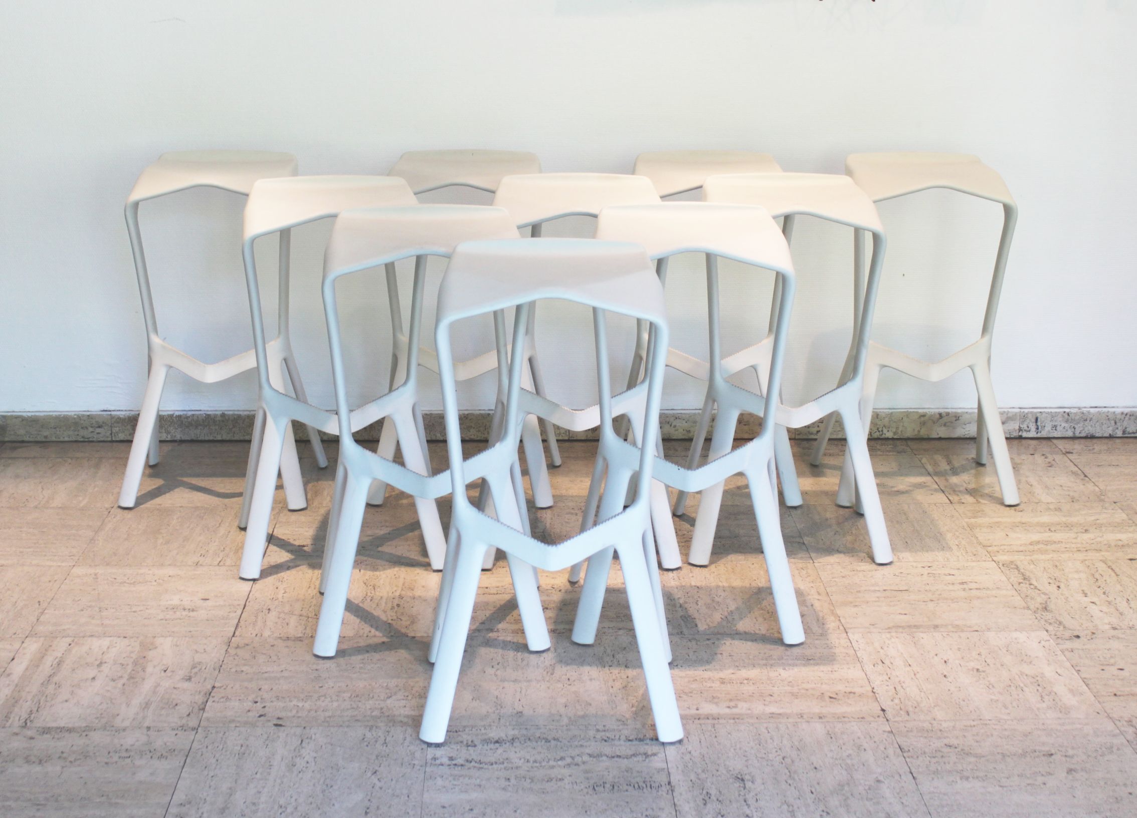 Pair of Miura stools by Konstantin Grcic for Plank, Italy