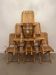 Suite of 6 folding bamboo chairs