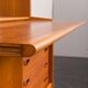 Danish vintage teak bookcase with a hidden desk, 1960s