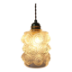 Vintage Scandinavian textured glass pendant — 1960s-70s