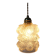 Vintage Scandinavian textured glass pendant — 1960s-70s