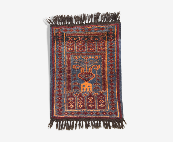 Tapis oriental pure laine, 78 x 48cm