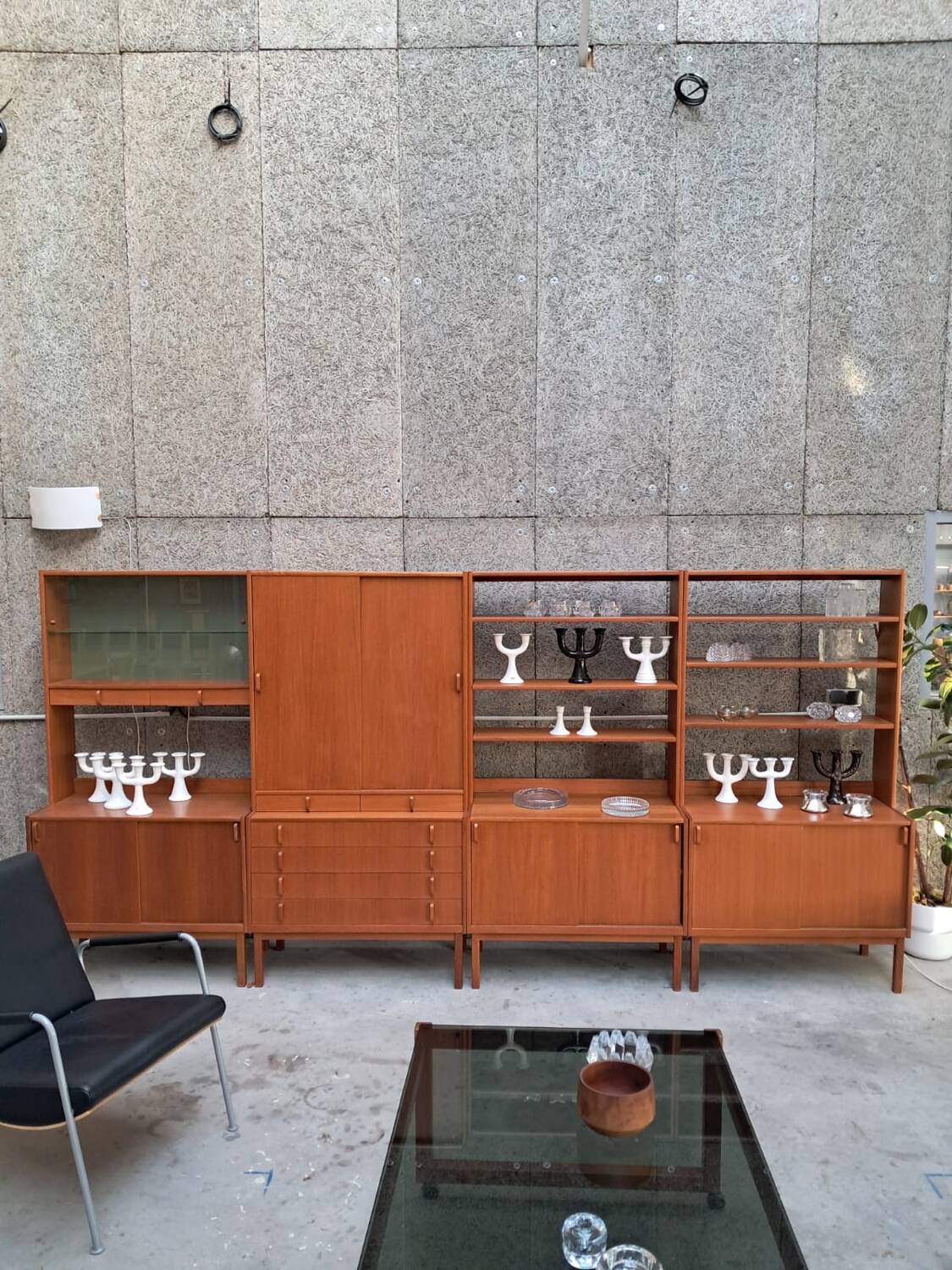 Pair of Scandinavian teak bookcases from the 60s