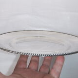 Round table service table tray Silver metal punch WMF