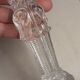 Old push-up in moulded thick glass