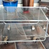 Plexiglas coffee table 70 David Lange