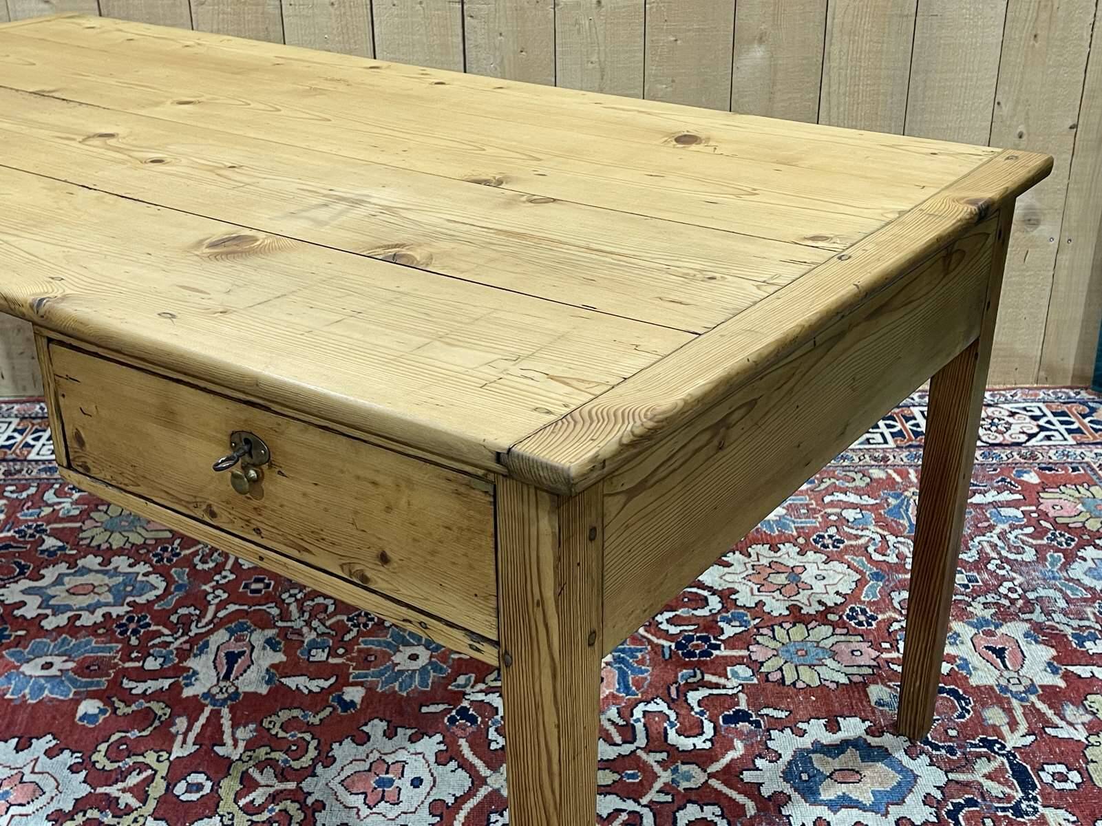 Early 20th century flat desk in fir