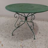 Old metal garden table