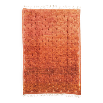 Naraja/ Mrirt Berber rug in orange natural wool