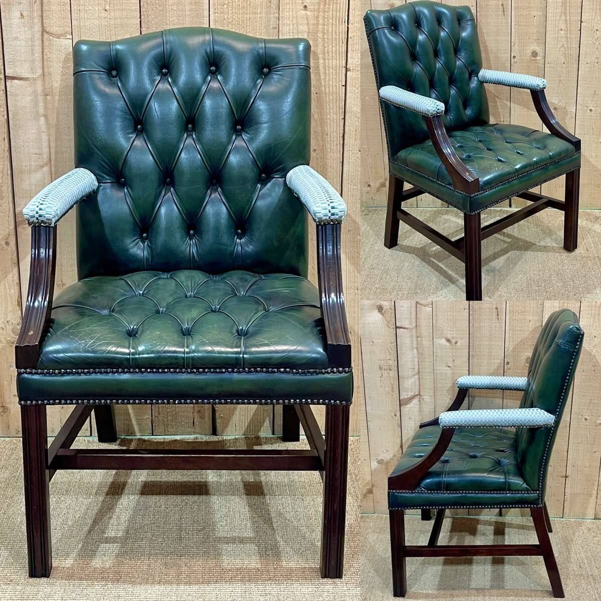 English Chesterfield armchair from the 70s