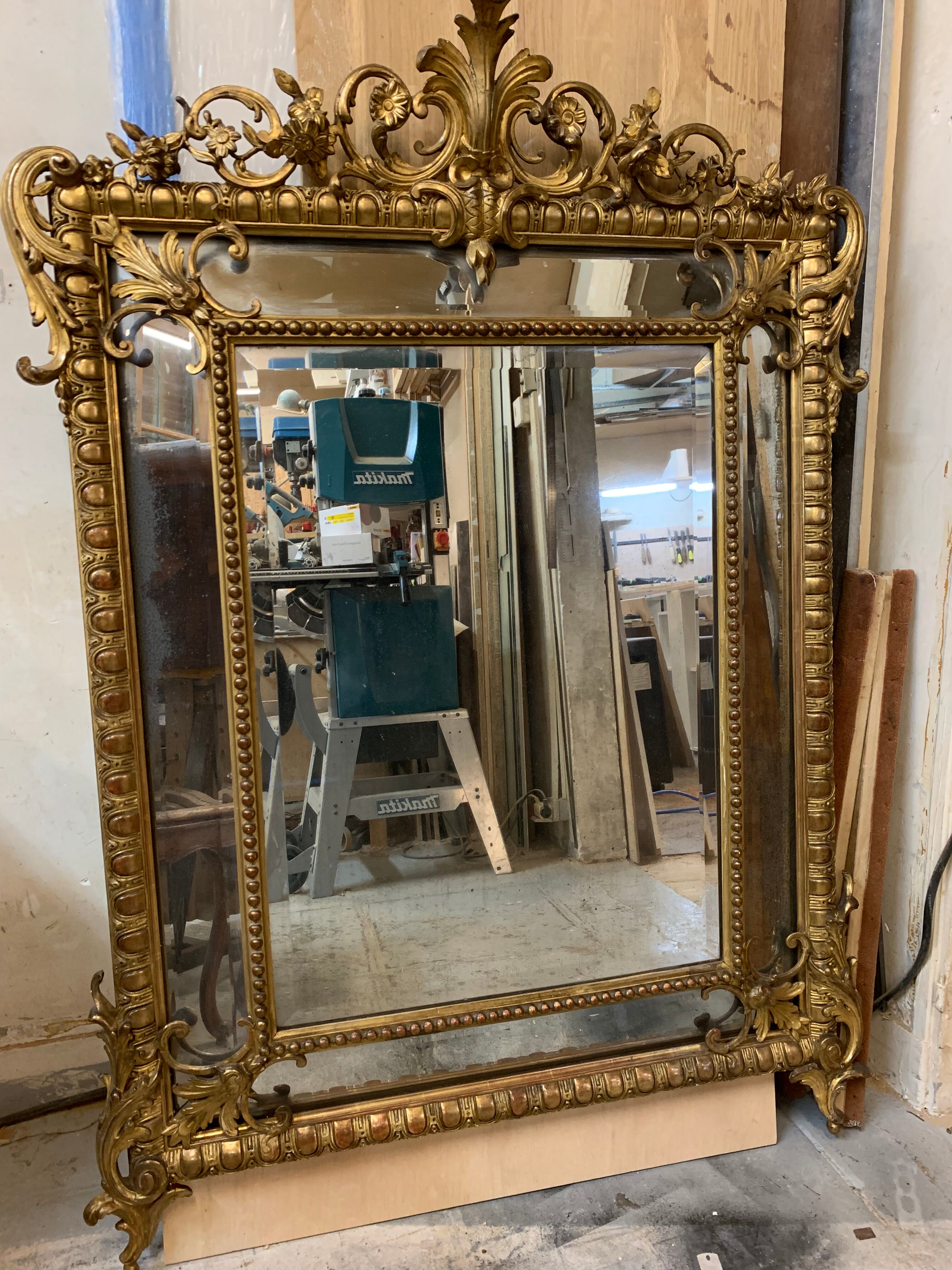 closed mirror Napoleon III 145 cm X 103 cm