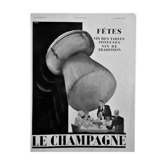 Advertising "The Champagne" 1932