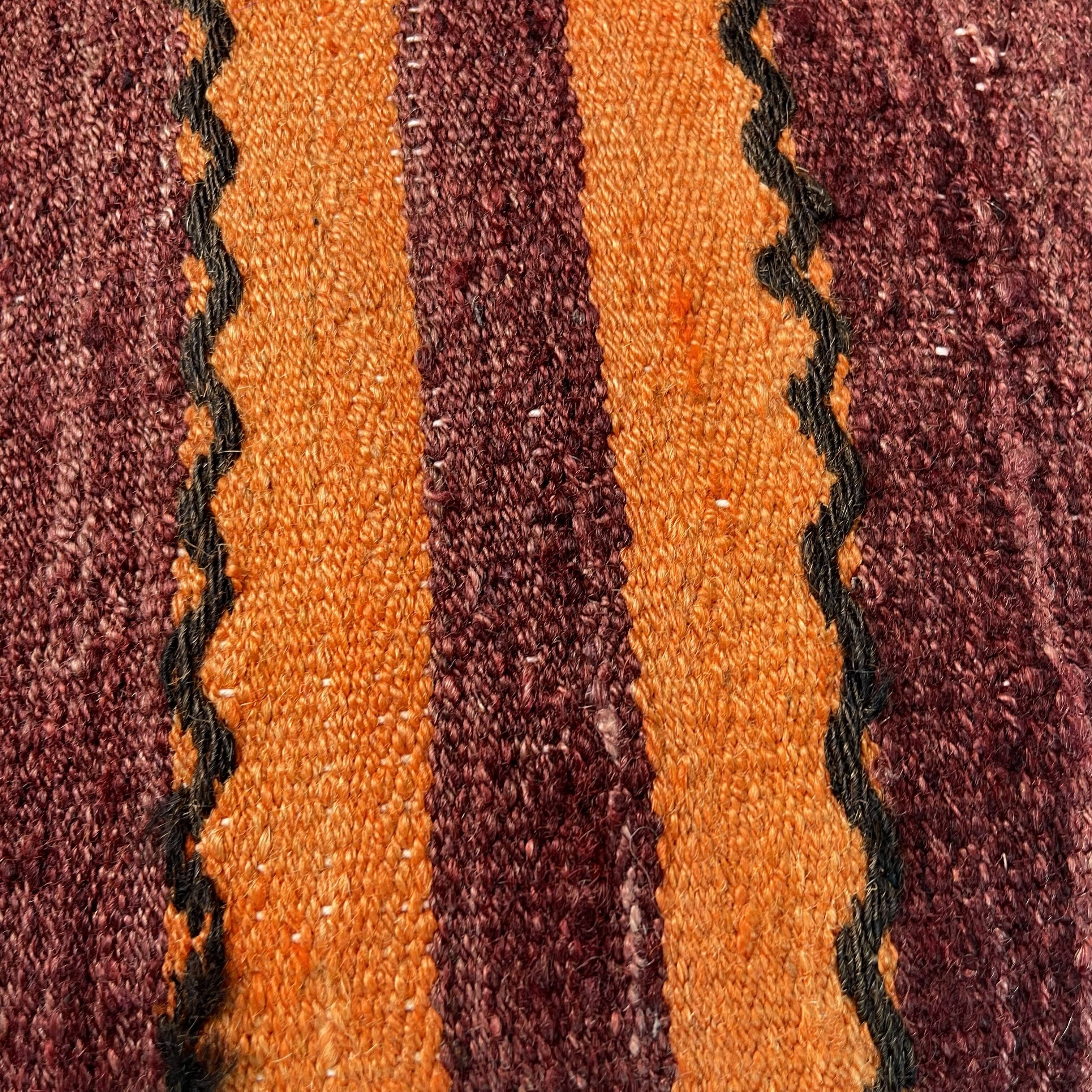 Vintage  Turkish kilim cushion cover , 40 x 40 cm