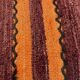 Vintage  Turkish kilim cushion cover , 40 x 40 cm