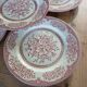 14 Antique English Dinner Plates
