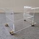 David Lange side table on wheels in plexiglass, France 1970.
