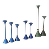 Memphis candleholder set, 1980s