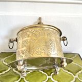 Engraved candy box sugar bowl