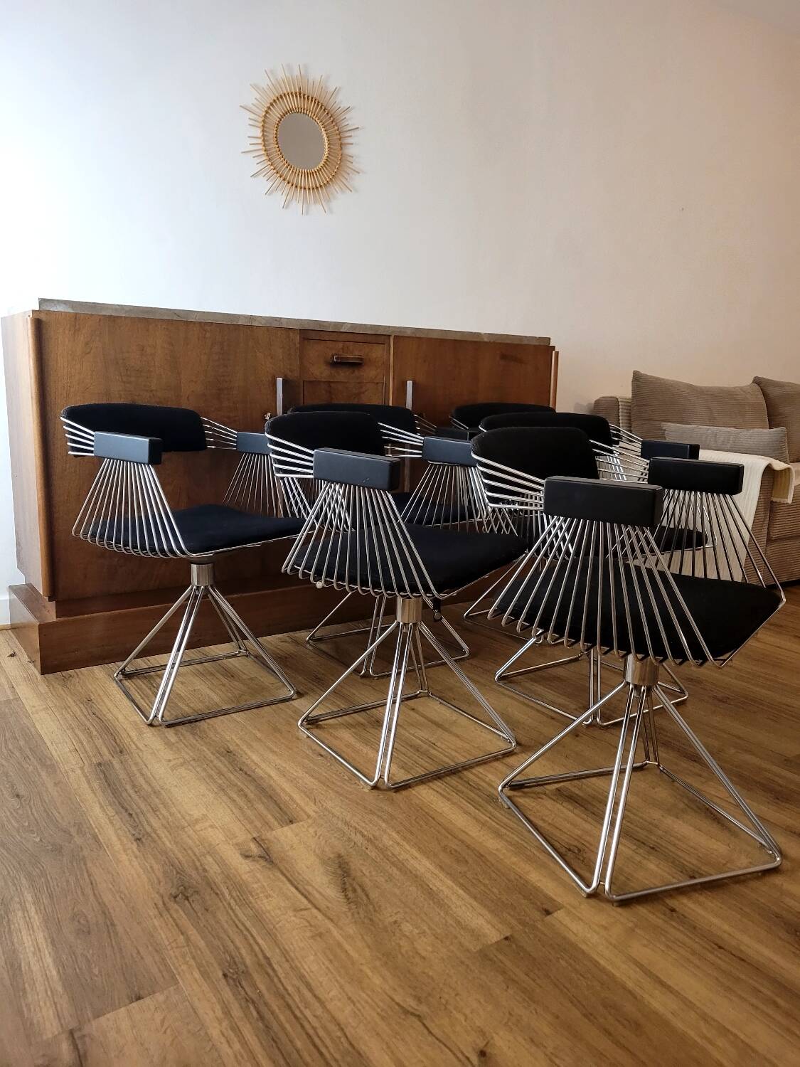 6 chaises Delta par Rudy Verhelst pour Novalux, 1970