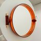 Vintage amber plexiglass mirror from the 70s