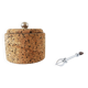 Cork ice bucket and its 1970 ice clip
