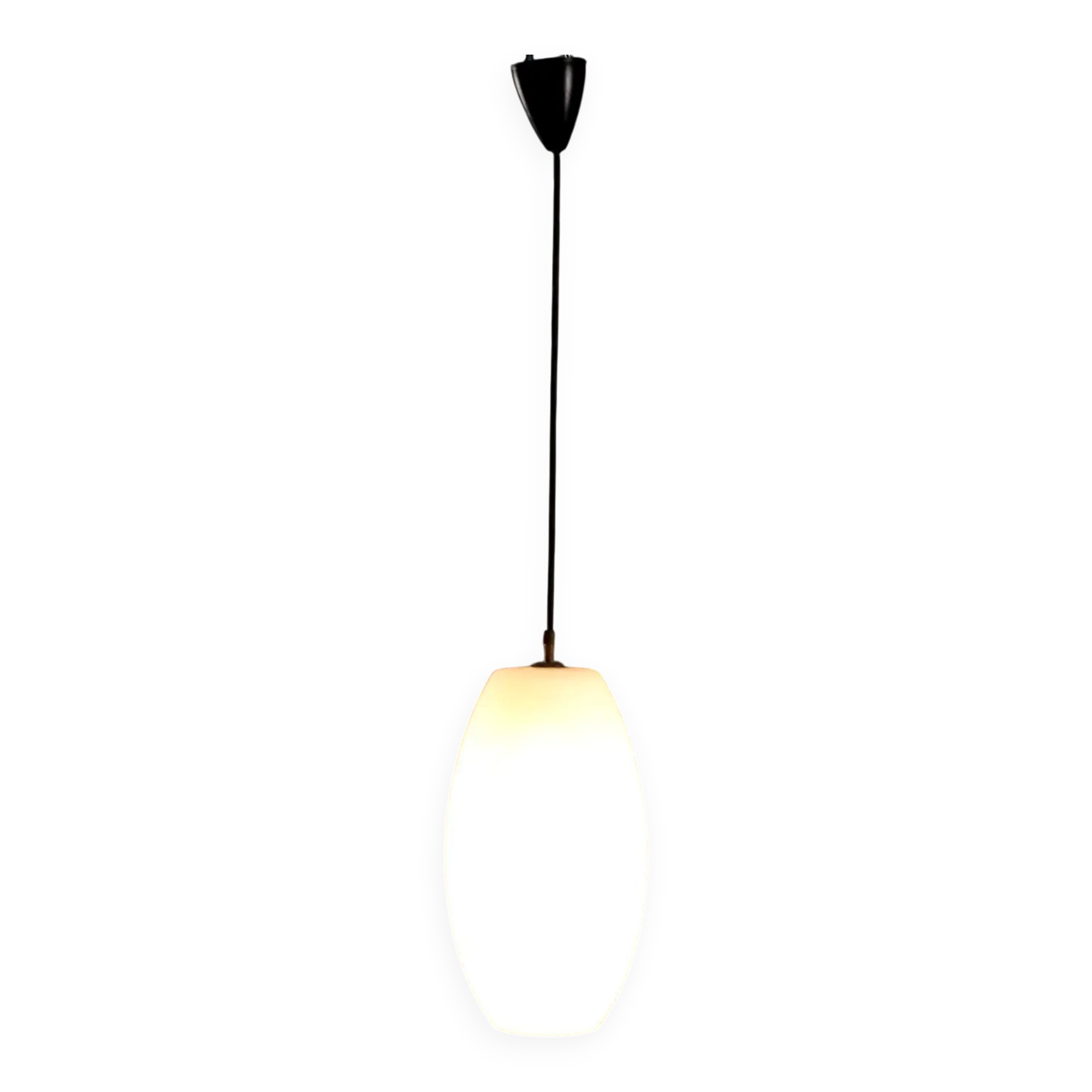 Vintage glass ceiling light, design, Italy, 1960s