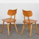 Pair of wooden chairs produced by Ton, 1960