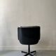 Velvet office chair with armrest by C. POLLOCK for Knoll