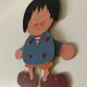 Articulated puppet vintage decoration children's room 60s