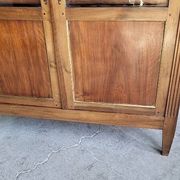 Display cabinet louis xvi style 2 doors in walnut