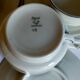 Huit tasses à café porcelaine fine Tchécoslovaque ART-DÉCO années 40