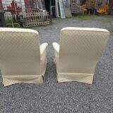 Paire de fauteuils crapaud