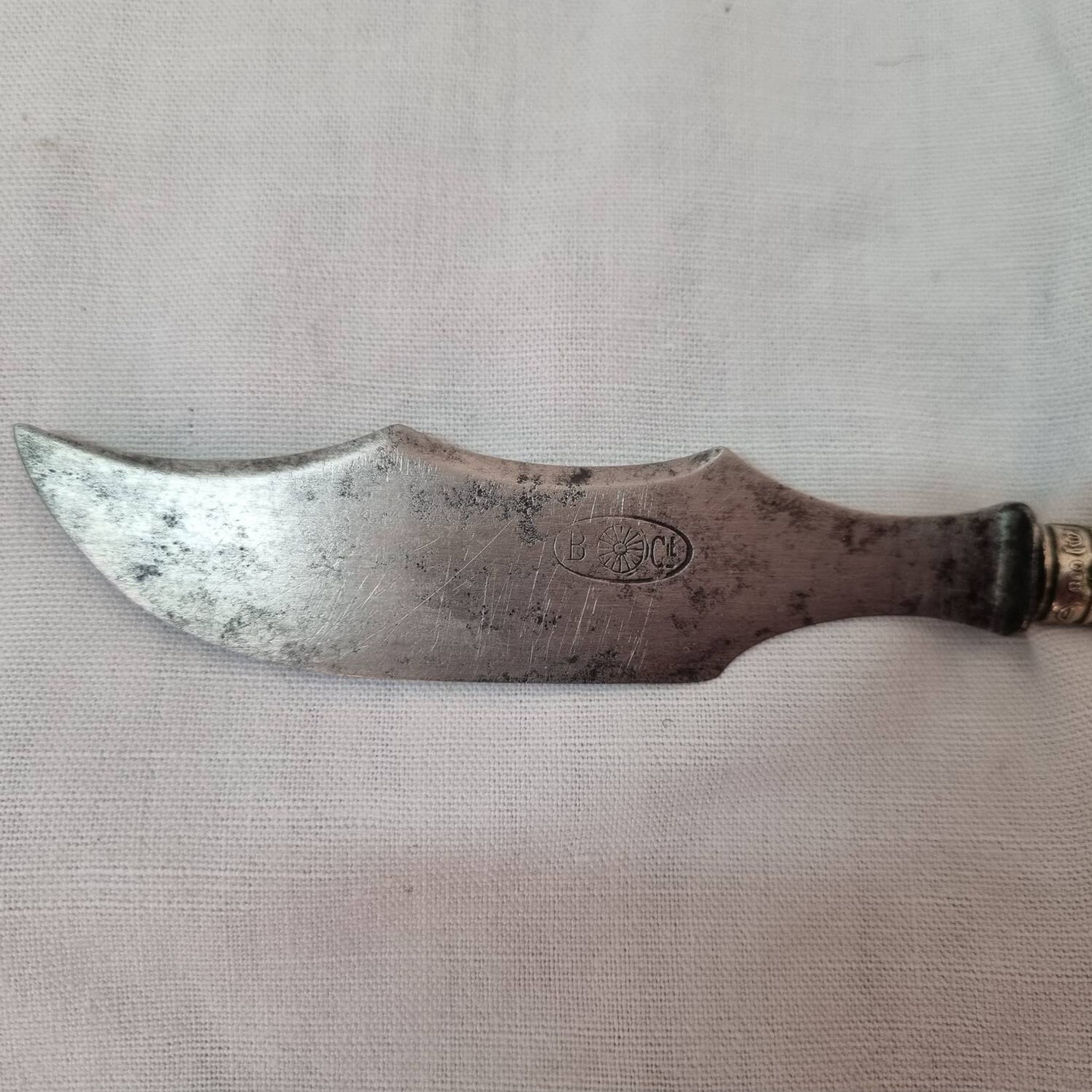 Couteau à beurre, argent,  fin xixeme