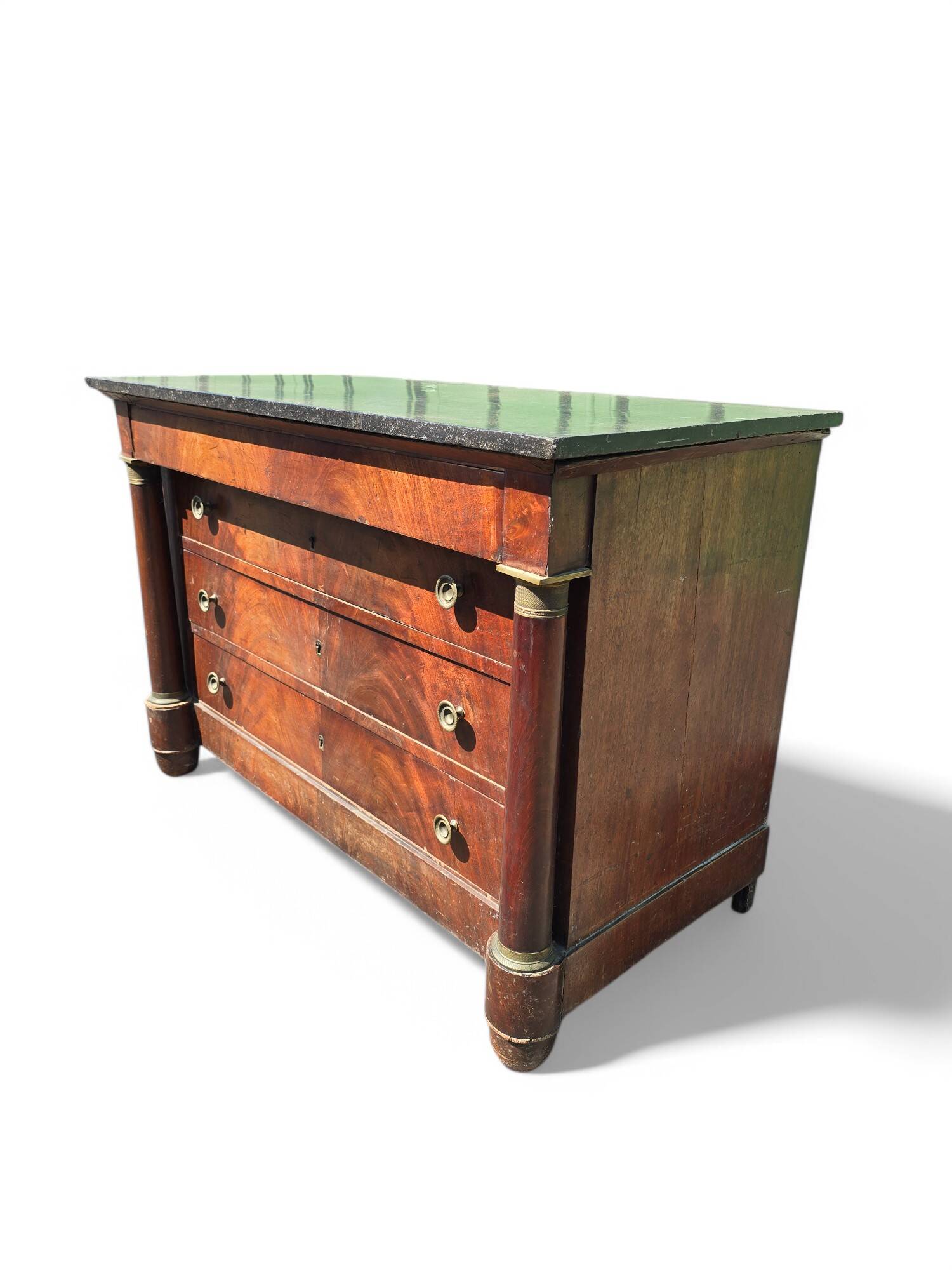 Commode Empire en acajou