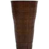 Vintage umbrella stand - holder oak basket storage design 60's minimalist
