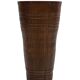 Vintage umbrella stand - holder oak basket storage design 60's minimalist