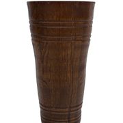 Vintage umbrella stand - holder oak basket storage design 60's minimalist