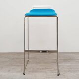 Meet Chair high stool from Sedus in blue fabric
