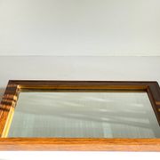 Art deco mirror 1920 wood and silver vintage