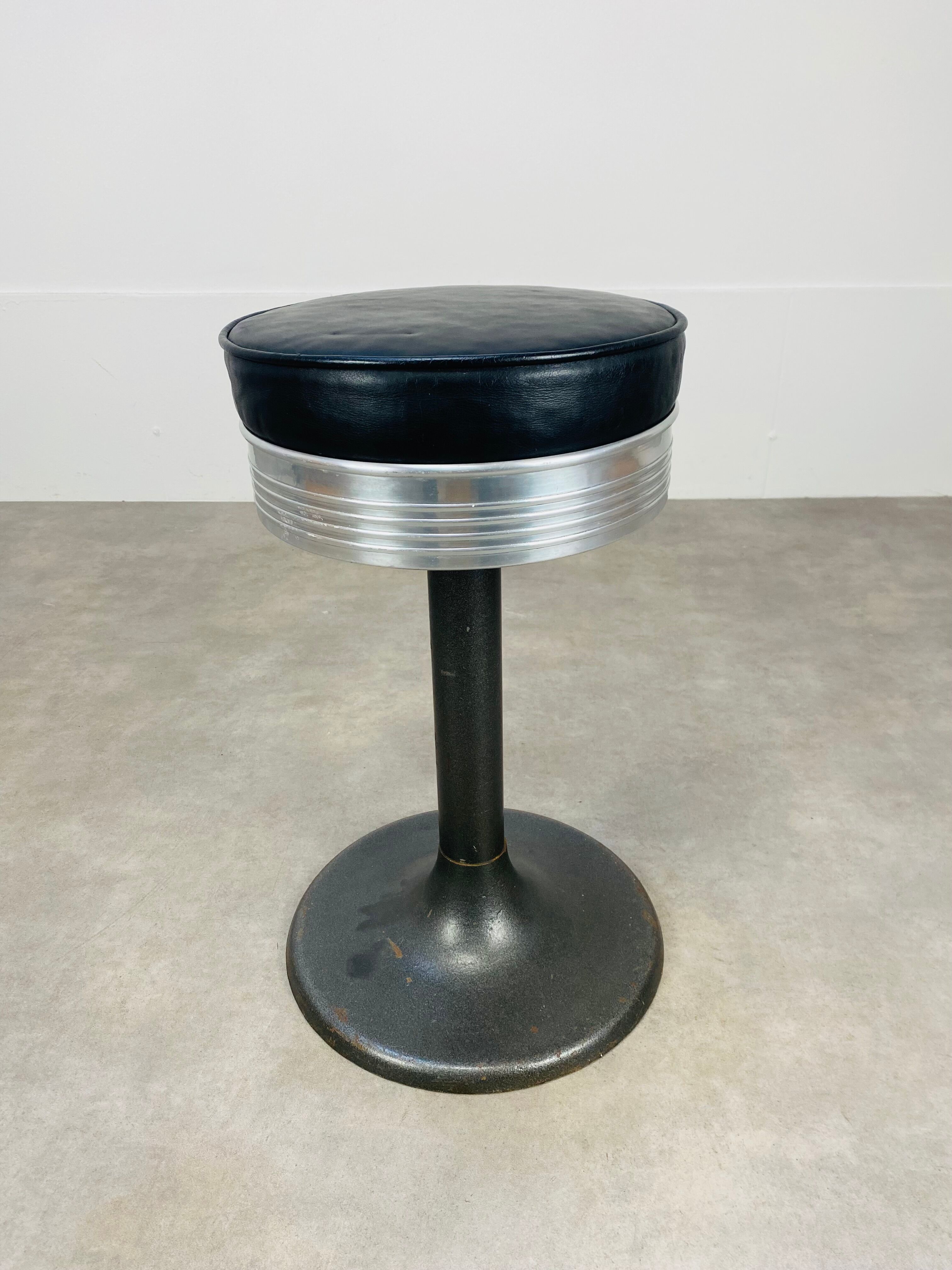 Vintage industrial style dining stool by trewa