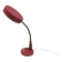 Table lamp in aubergine coloured metal, brass bend and teak wood 1960-70s